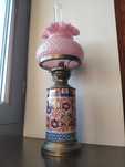 Stara japońska porcelanowa lampa naftowa IMARI XIX w