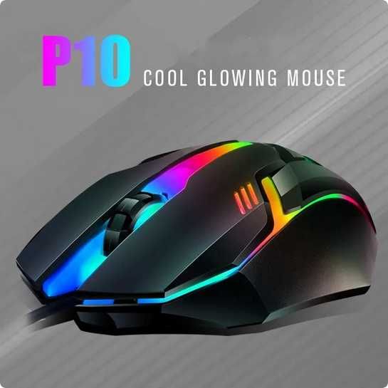 Rato Gaming P10 RGB com fio 1.35m 1200DPI —ENVIO GRÁTIS—PROMOÇÃO—