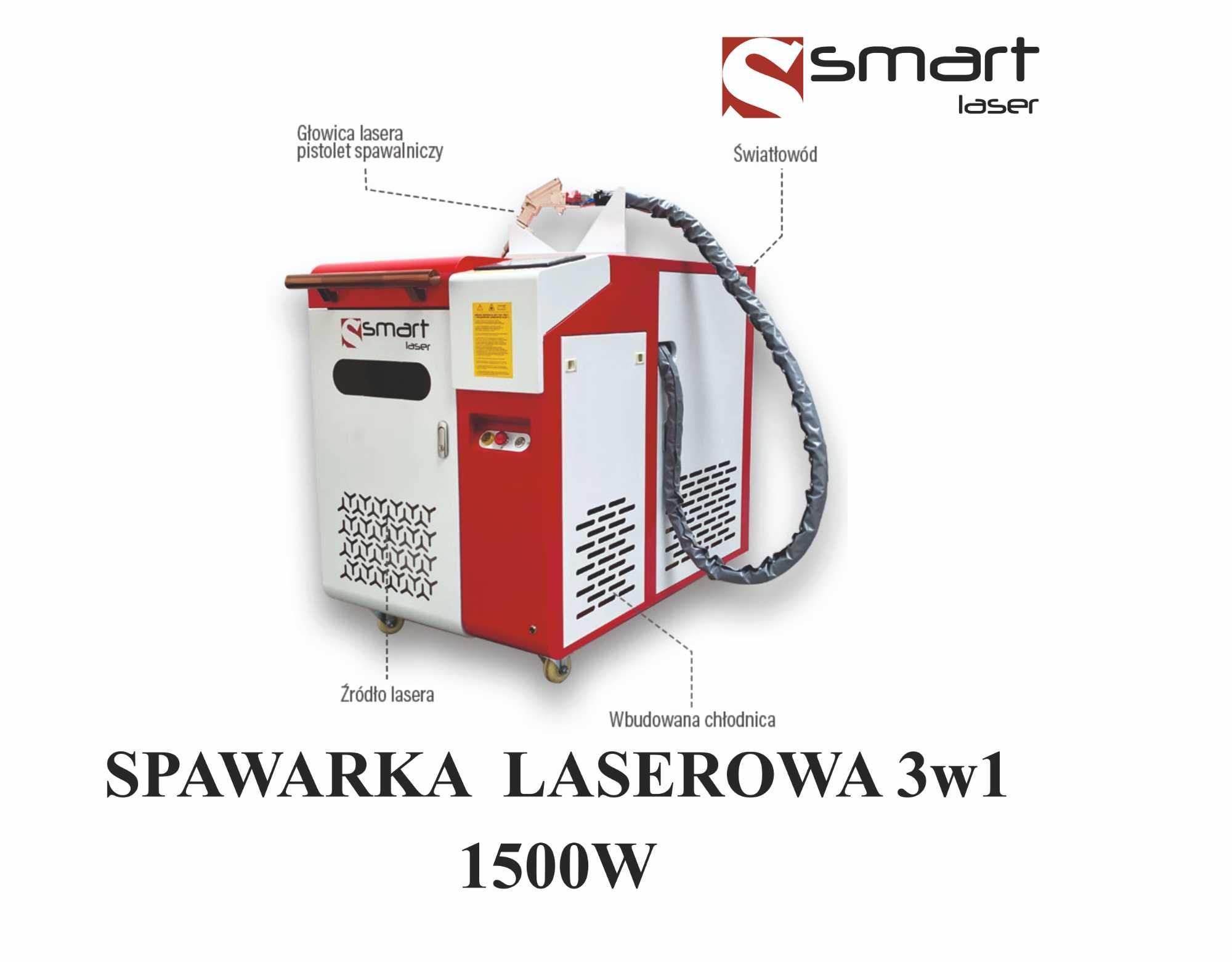 Spawarka Laserowa 3W1 - 1500W -  SPAWANIE, OCZYSZCZANIE I CIĘCIE