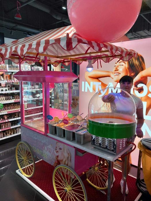 Popcorn Karmel/Solony | Kolorowa Smakowa Wata Cukrowa - Wynajem Stoisk