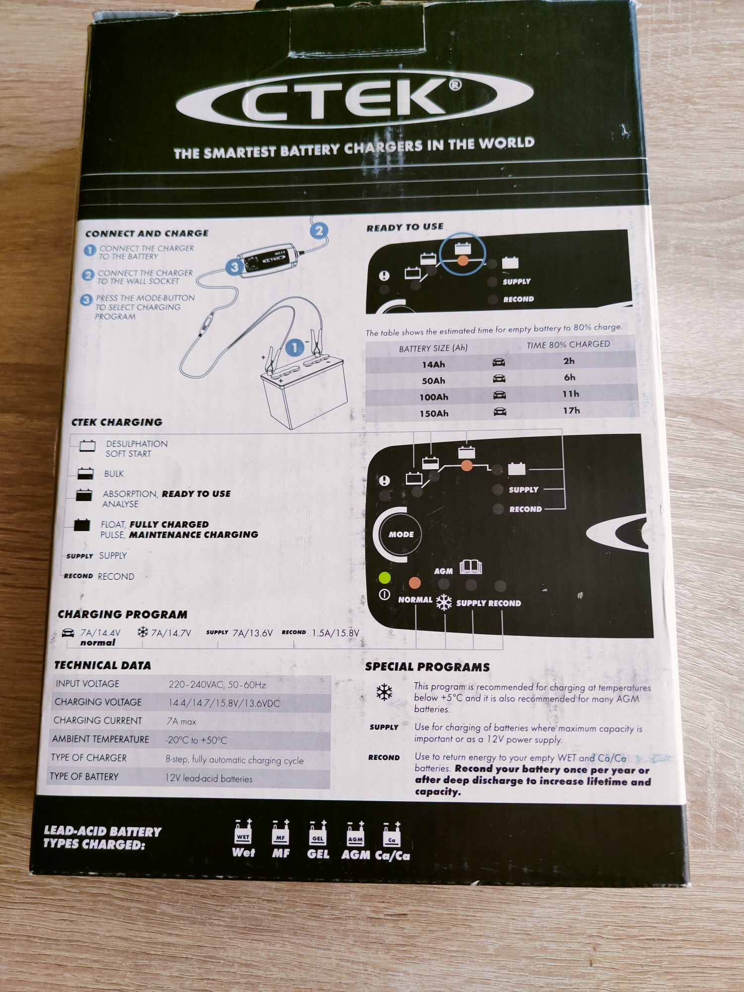 Ładowarka akumulatorów Ctek MXS 7,0 /12v