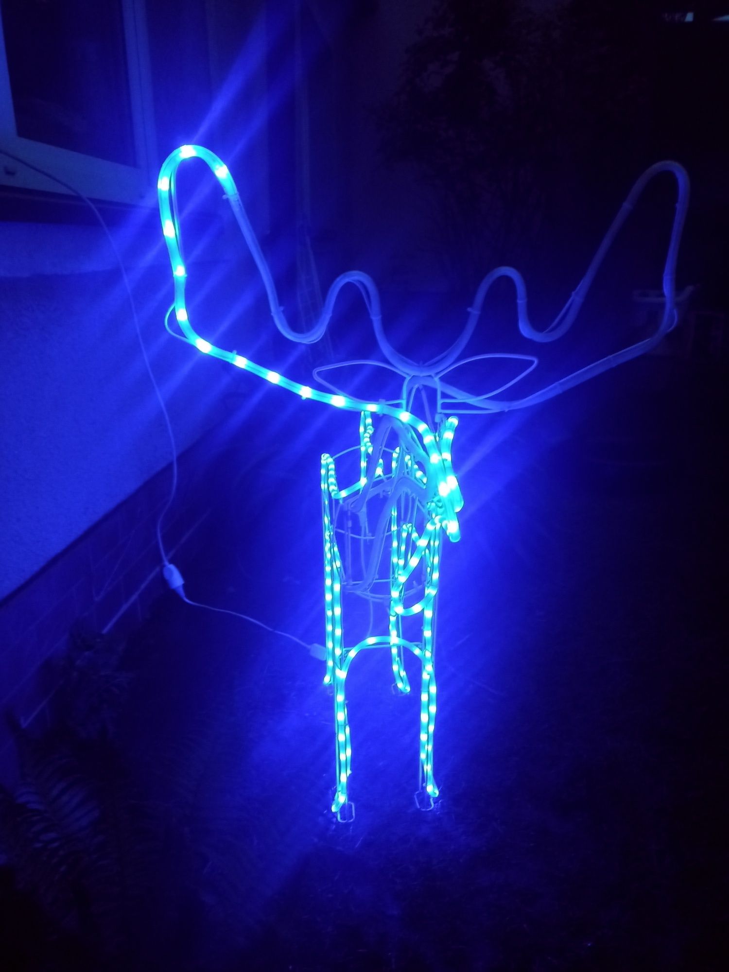 Renifer świecący LED do ogrodu dekoracja