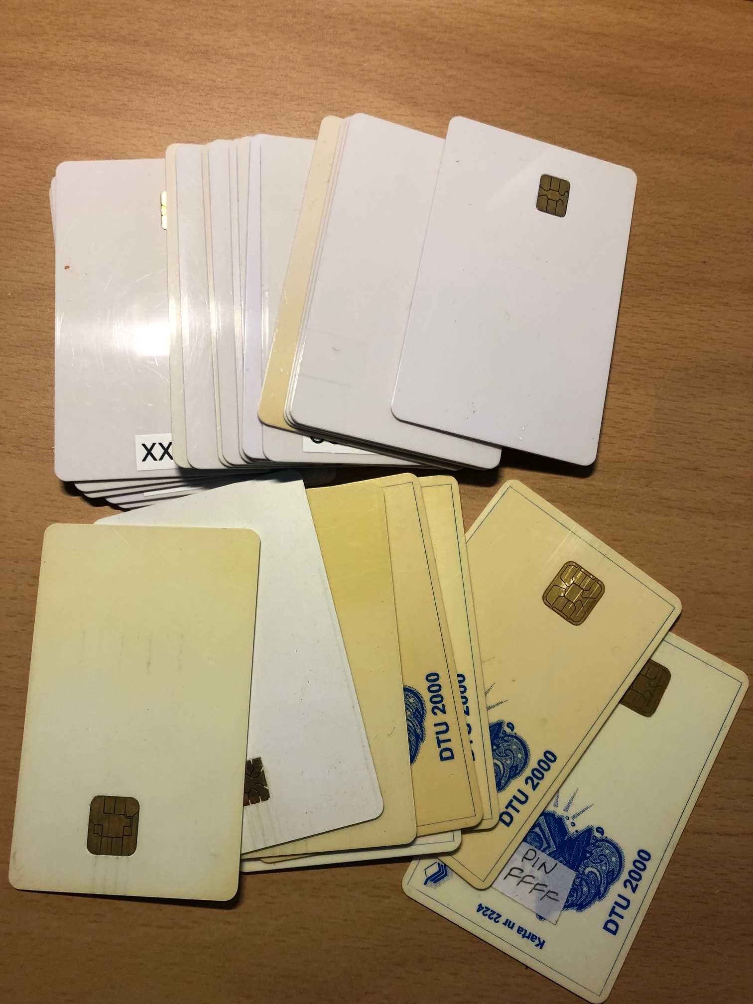 Czytnik kart chipowych RS-232 DTU-2000, karty SLE4428, i2c 32kB