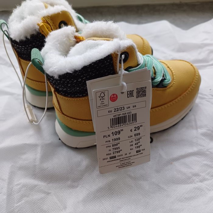 Ботинки дитячі reserved зимові 22 23 24 25 26 27 з бірками нові