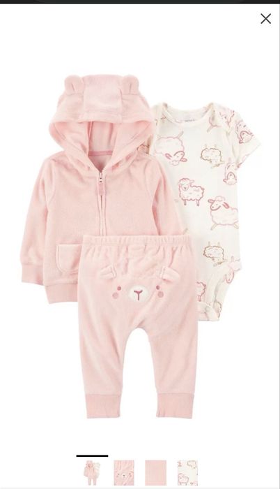 Костюмчик картерс 3-6 міс для дівчинки