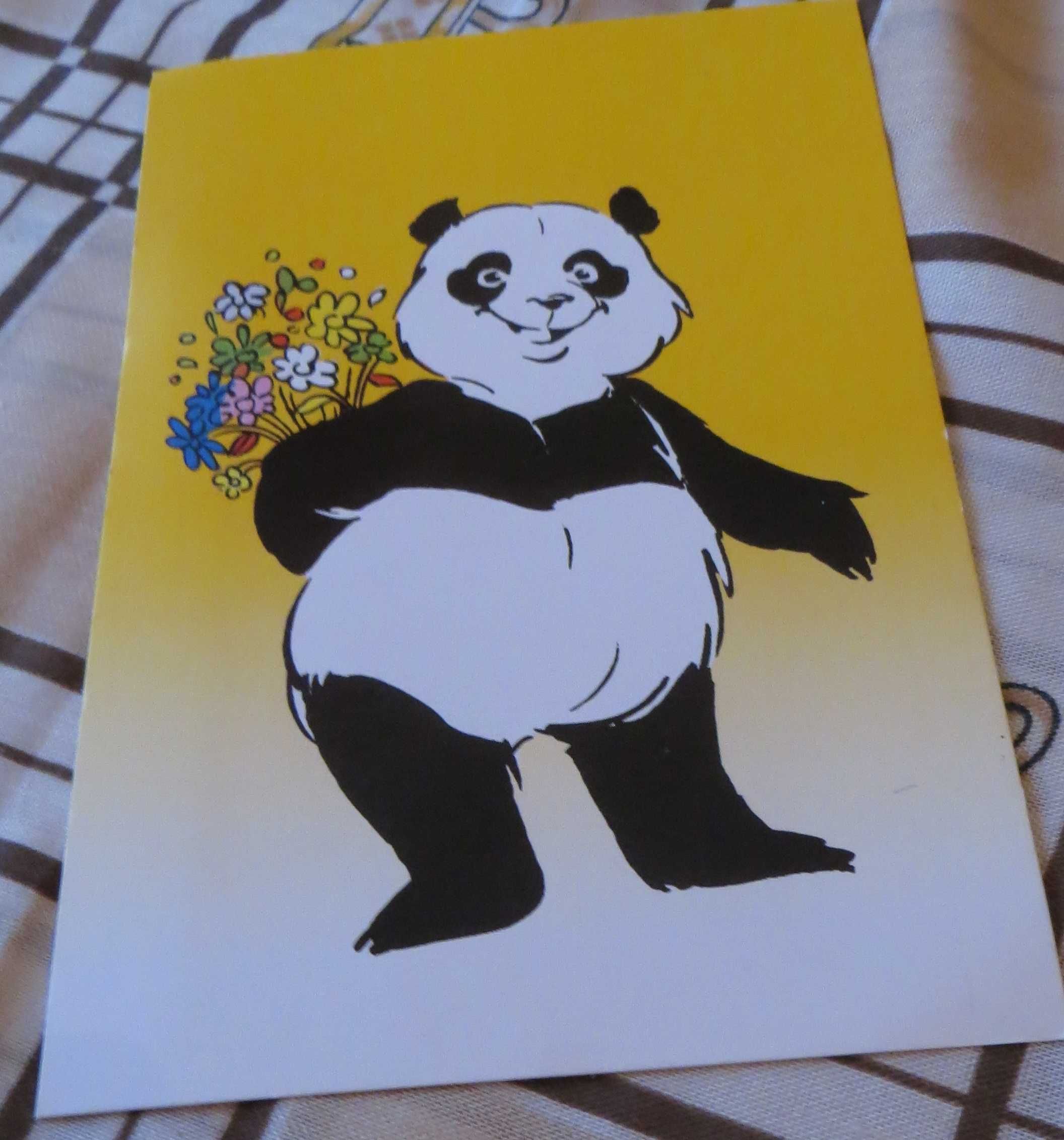 Passeio C/ Panda Postal mensagem "Os Amigos são para as oportunidades"