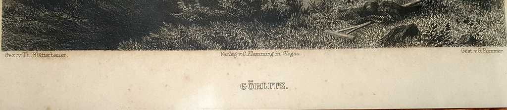 Staloryt z ok. 1880 roku Gorlitz - Zgorzelec