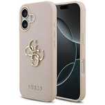 Etui Guess Grained Big 4G & Classic Logo na iPhone 17 - różowe