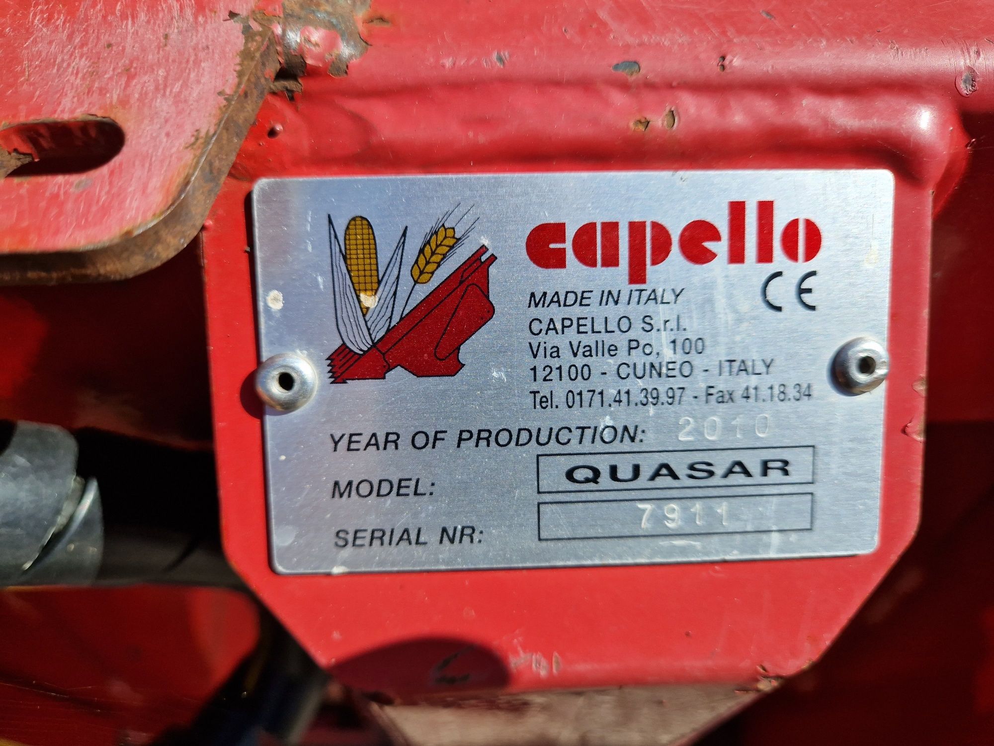Przystawka heder do kukurydzy CAPELLO QUASAR 6 RZEDOWA Claas Mega