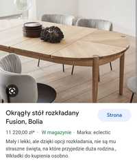 Nowy stół rozkładany Bolia FUSION dąb olejowany design drewniany