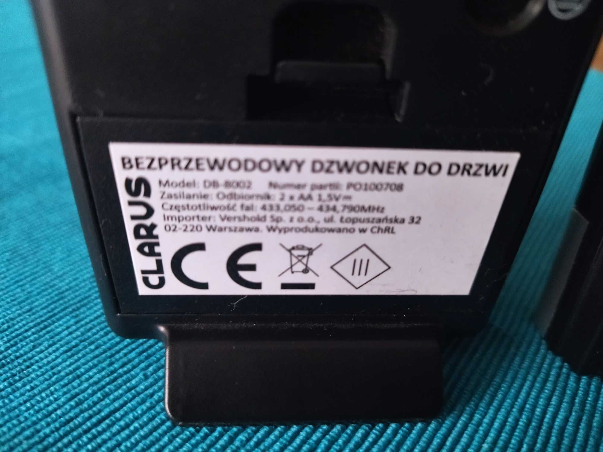 Clarus DB-8002 bezprzewodowy dzwonek do drzwi