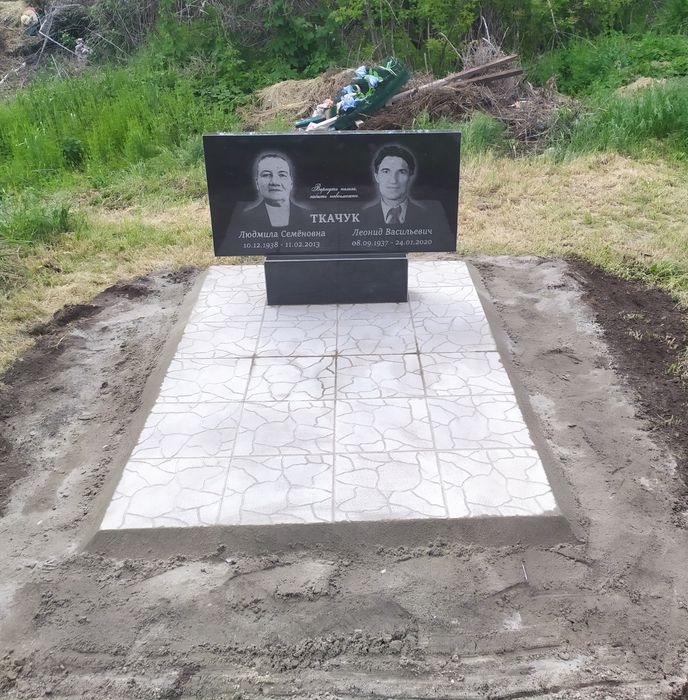 Памятники на двоих от 4000. Благоустройство могил Днепр