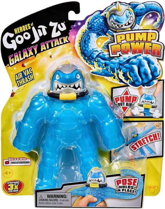 Goo Jit Zu Galaxy Attack, Pump Power Air Vac Thrash, Акула з насосом