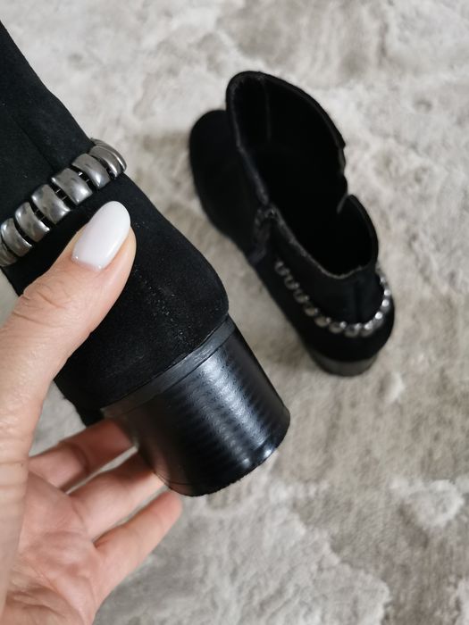 Ботинки, натуральна замша