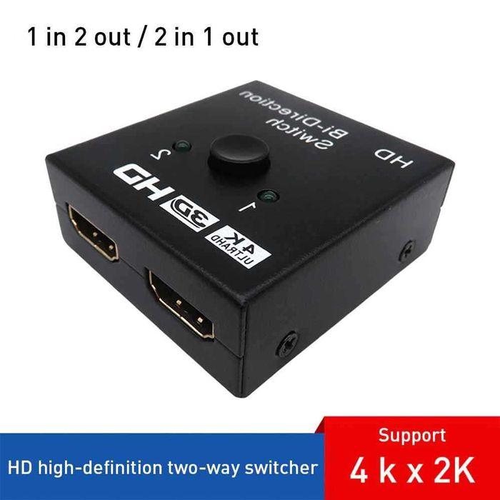 Comutador / Switch HDMI 2x1 / 3x1 / 5x1 1080P/4K c/s/ Comando PS3 PS4