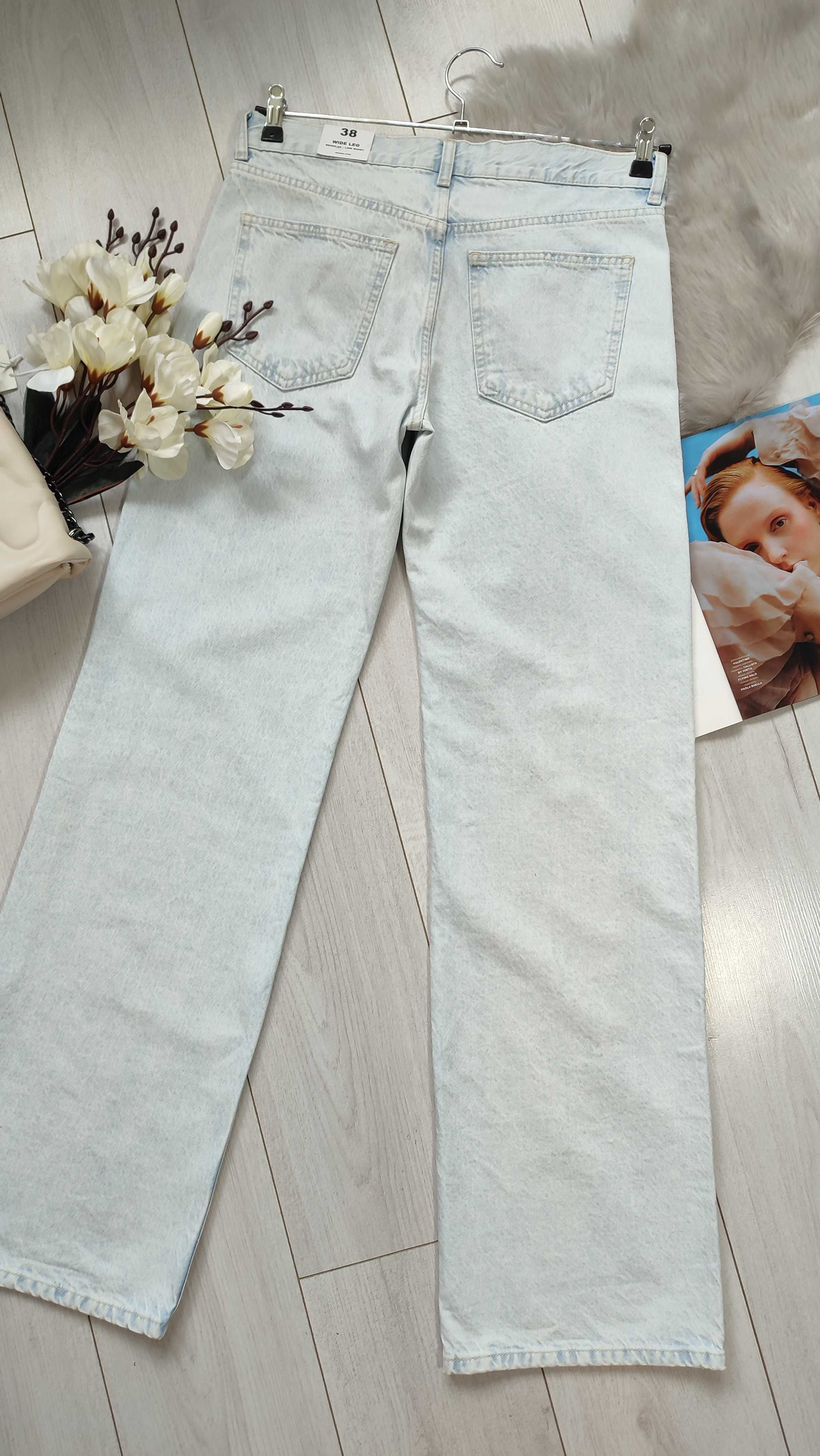 Широкие длинные джинсы от Mango, 34, 36, 38р, Испания, оригинал