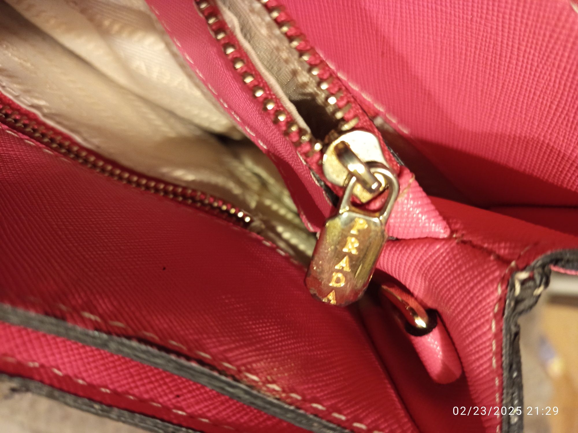 Prada torebka rozowa