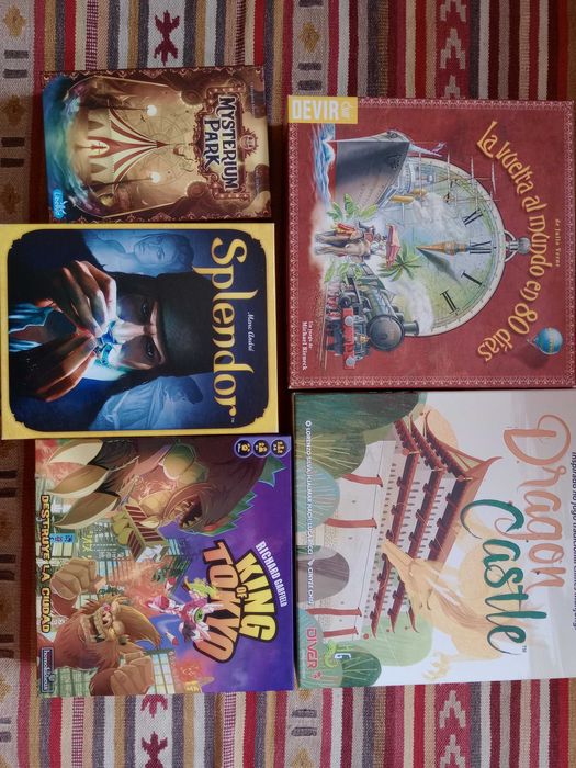 Jogos de tabuleiro modernos usados