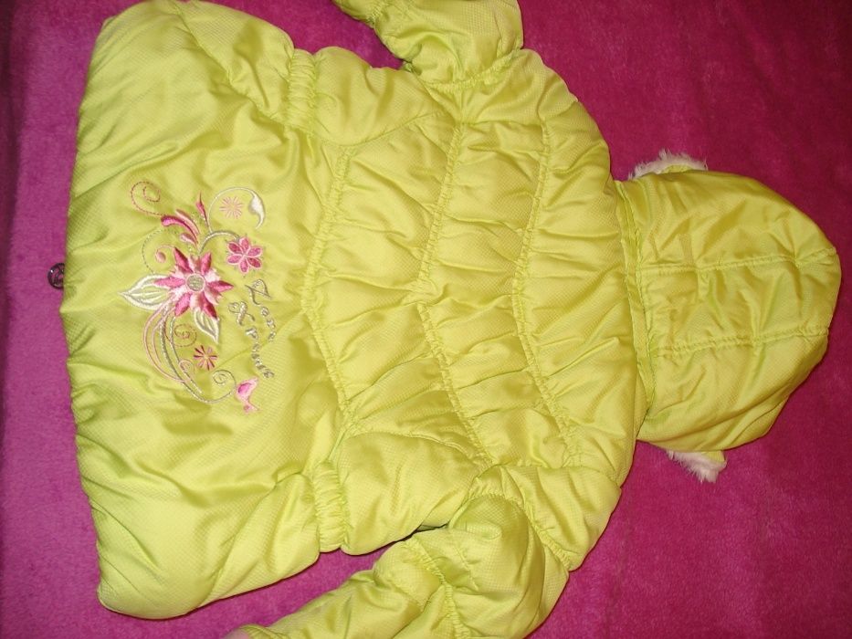 Продам куртку для дівчинки холодна осінь весна еврозима 110рост