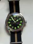 Militado ml08 relógio militar vh31 movimento de quartzo duplo cristal
