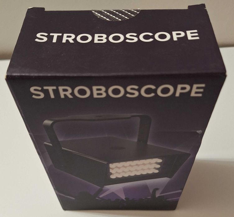 Stroboskop dyskotekowy LED biały 3 TRYBY prędkości zasilanie bateriami