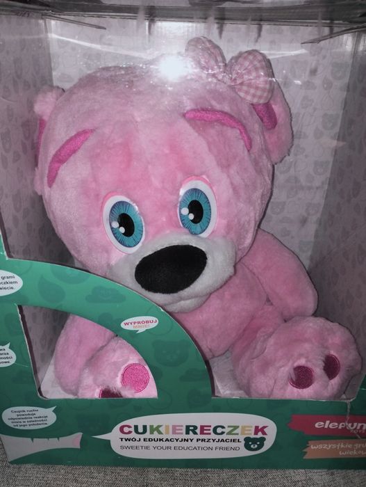 Miś ELEFUN TOYS Cukiereczek Twój Edukacyjny Przyjaciel Uczy i Bawi