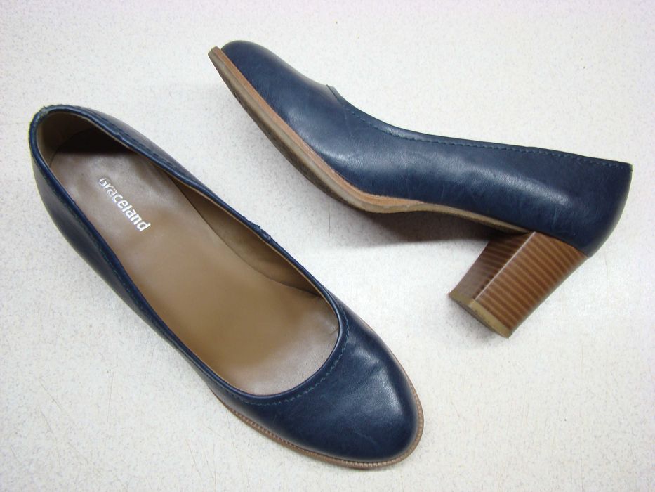 Graceland by Deichmann R.38 granatowe czółenka damskie wygodne