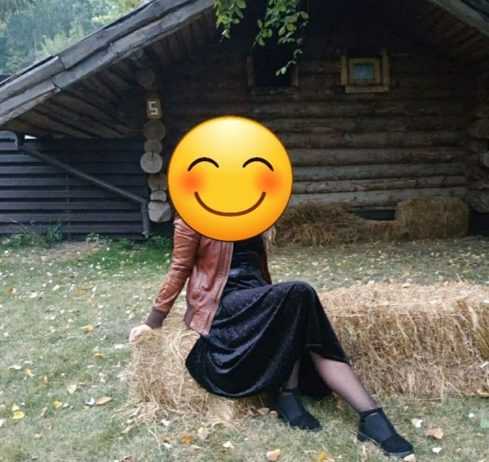 Сукня чорна пліссе, міді, велюр, М-ка