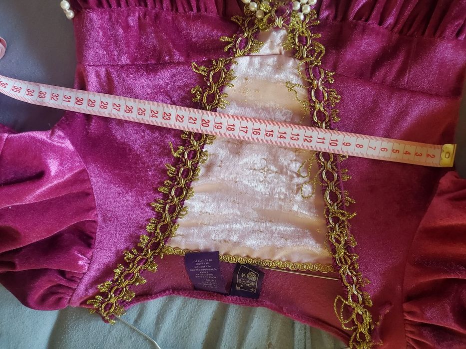 Średniowieczny strój królewny/ księżniczki  z kołem + opaska