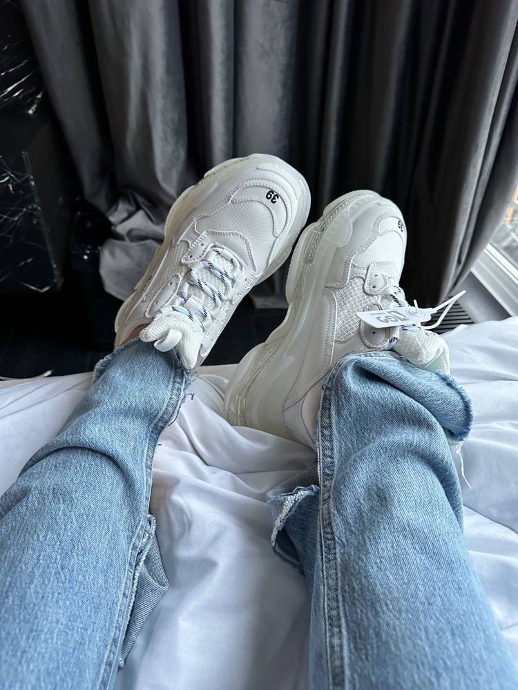 Buty Balenciaga Triple S clear white