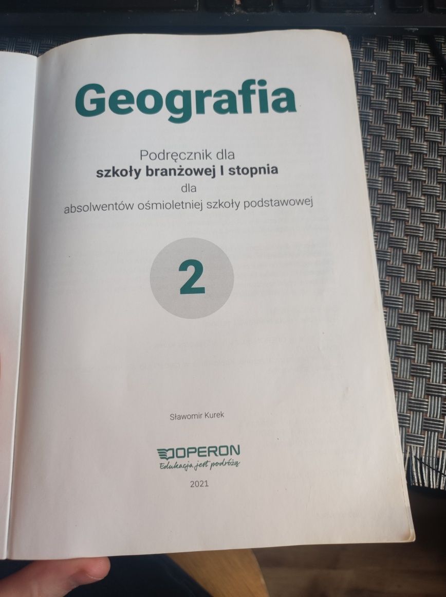 Podręcznik do geografii szkoły branżowej klasa 2