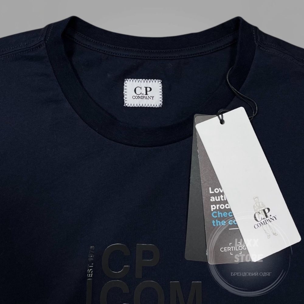 Футболка C.P. Company Label Logo (C P, CP, сипикомпани)