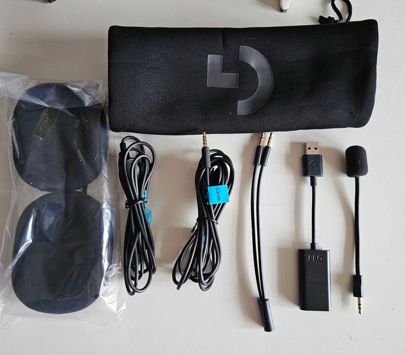 Игрові навушники, гарнітура Logitech G Pro / Pro X/ usb 7.1/blue voice