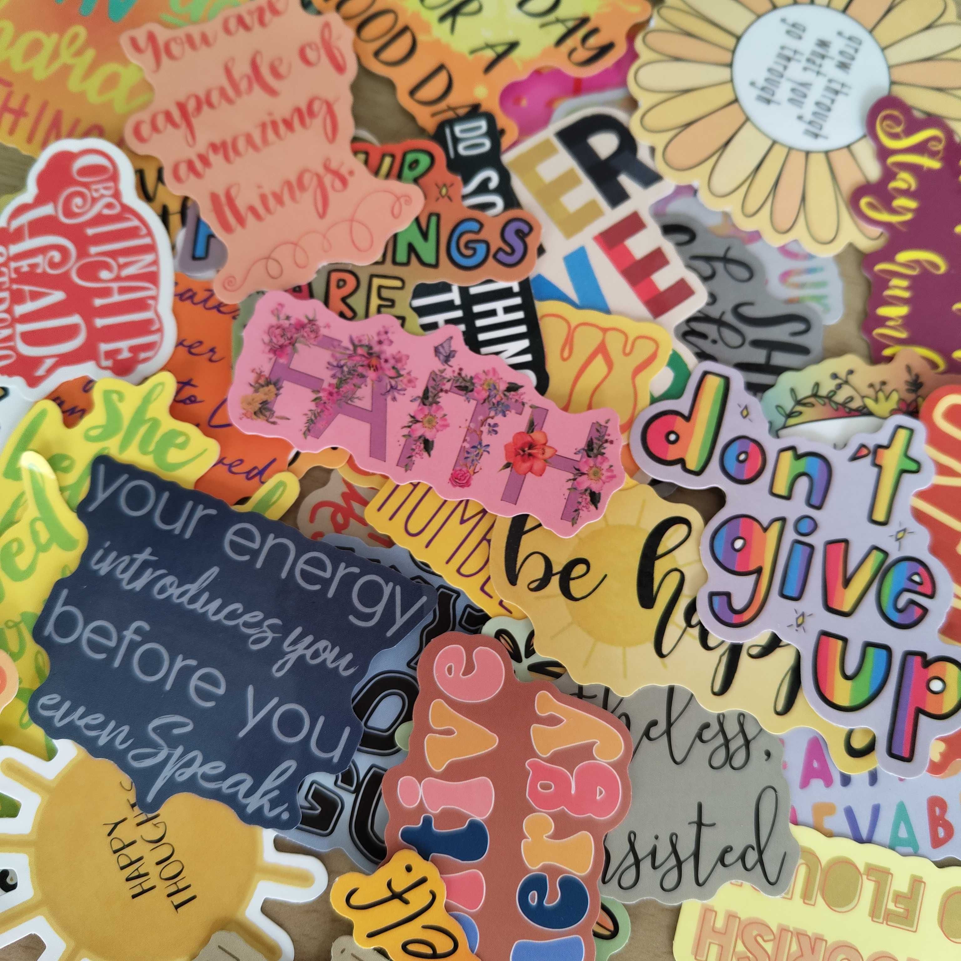 100 Autocolantes Stickers Inspiração