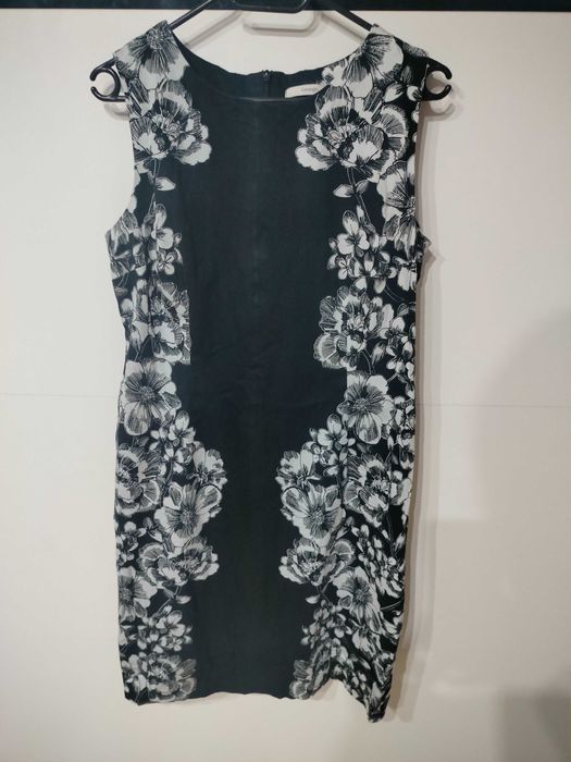 Sukienka biało czarna