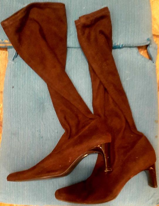 Kozaki zamszowe, rozmiar 38