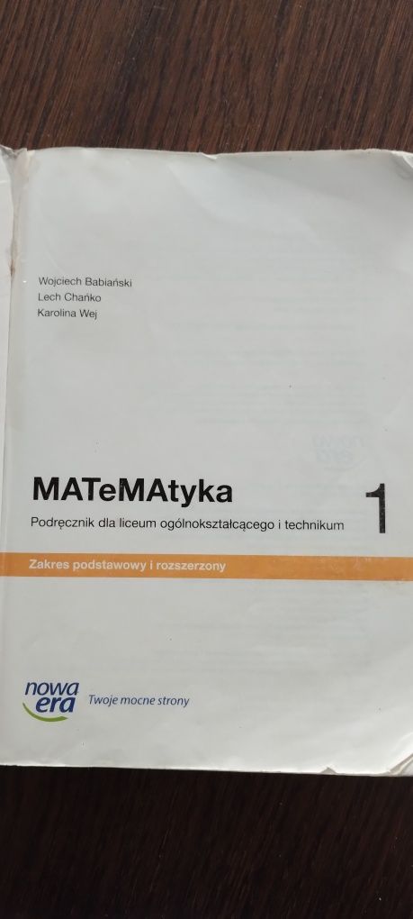 Podręcznik Matematyka 1