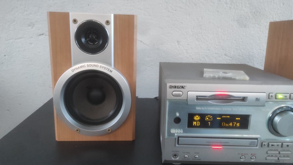 Mini Hi-Fi Sony minidisc i cd
