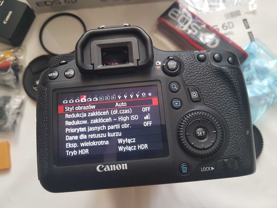 Canon EOS 6D + obiektyw ilość zdjęć 57 tys.