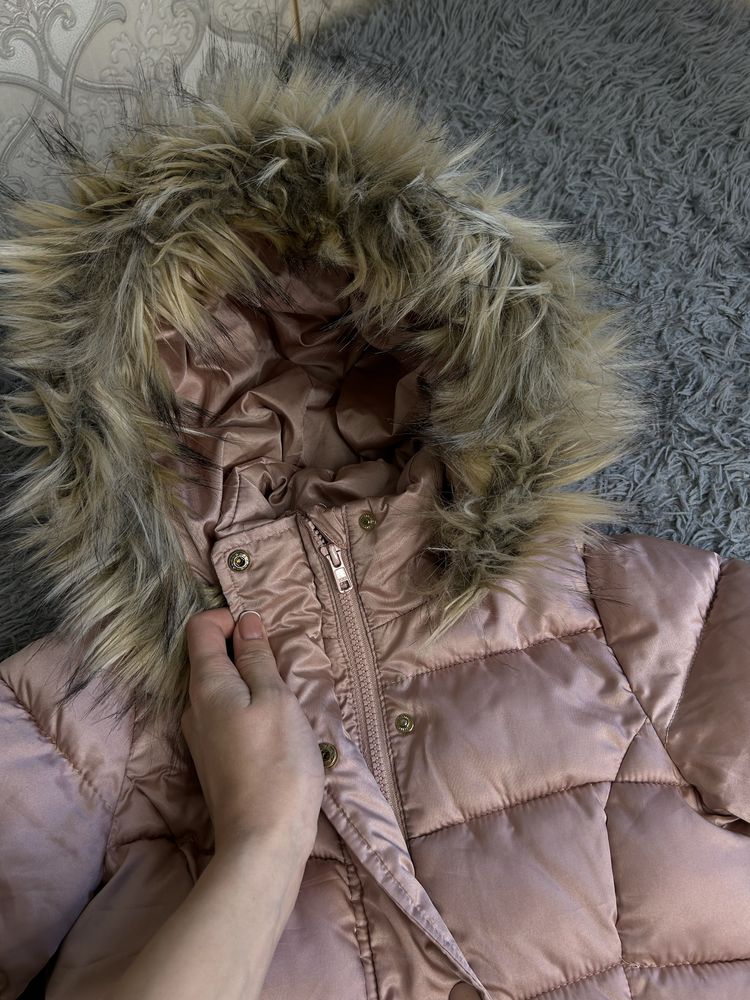 Куртка для дівчинки. пальто h&m на дівчинку. зимова куртка h&m