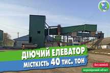 Продаж діючого елеватору, 40 тис. тон