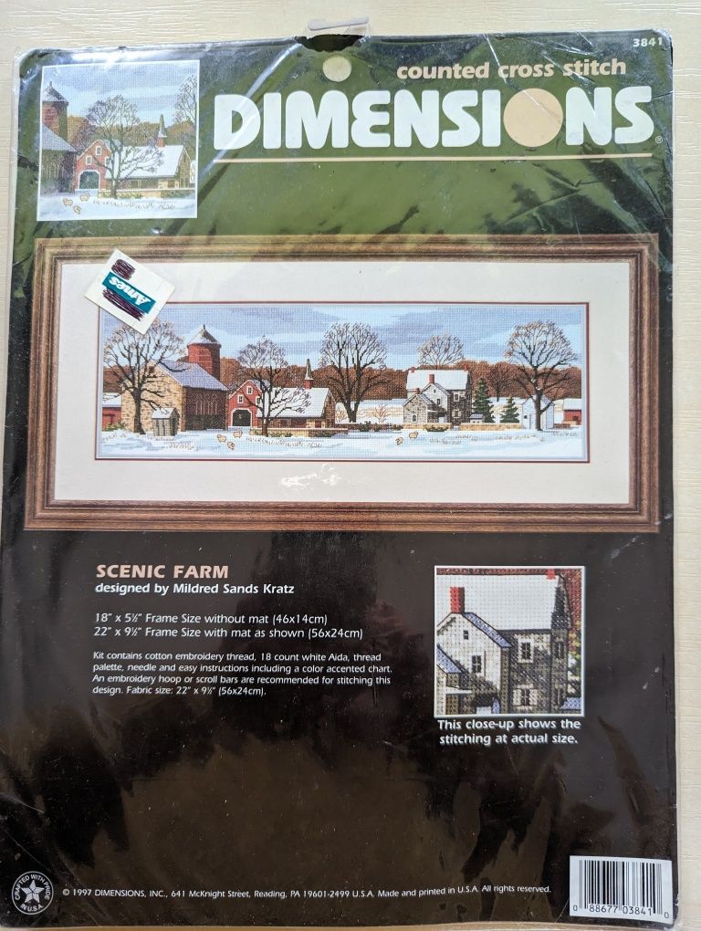 Dimensions Scenic farm набір для вишивки