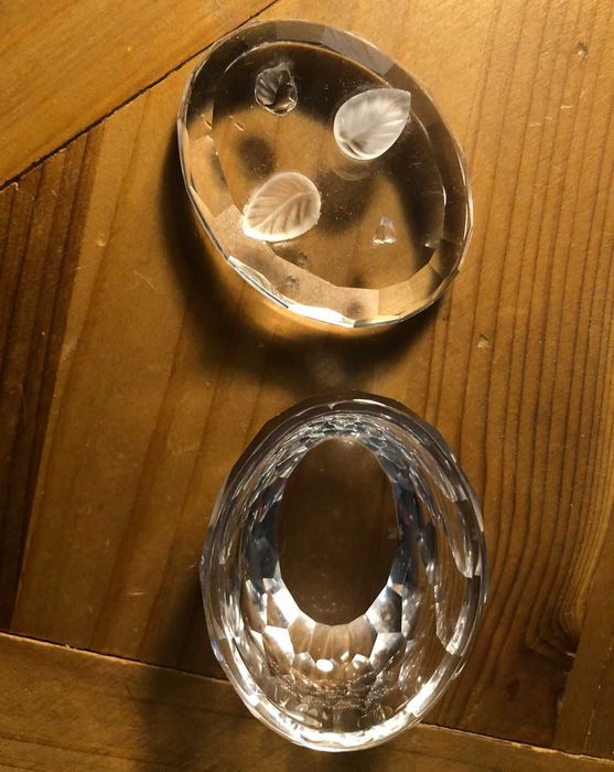 Caixa em cristal 6 cm x 25cm