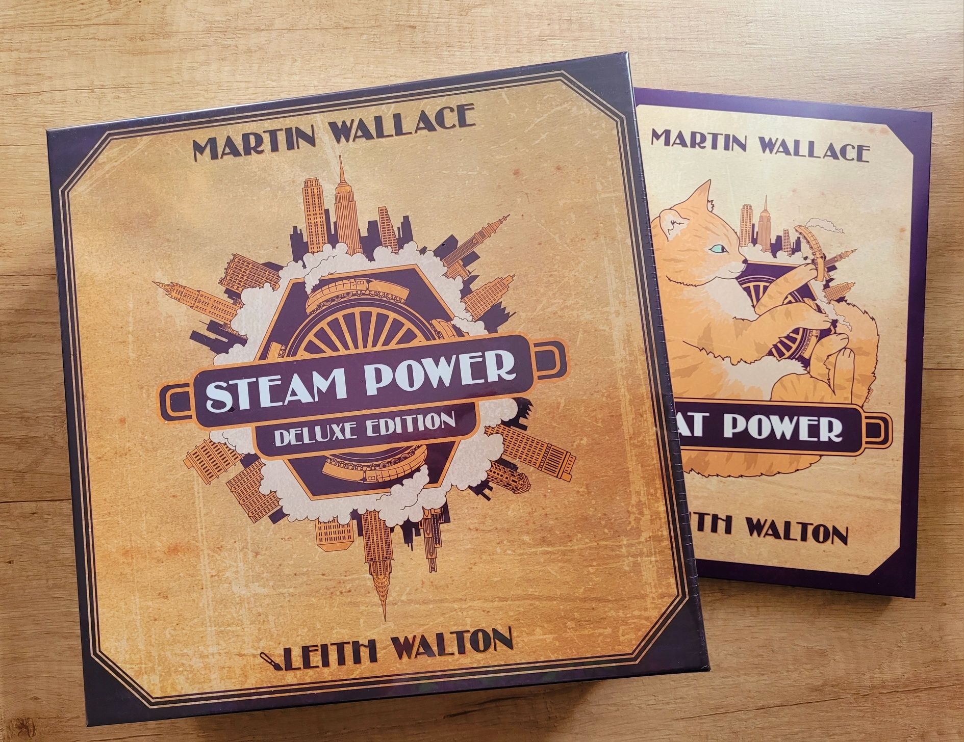 Gra planszowa Steam Power - Deluxe + Cat Power + PL - Martin Wallace