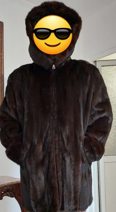 Чоловіча норковая шуба