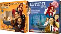 Dwupak: Miasto Szpiegów Estoril 1942 + Dodatek gra planszowa (nowa)