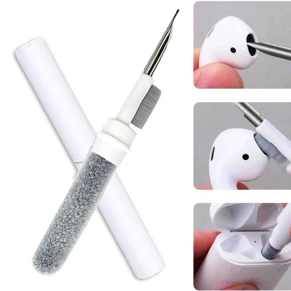 Щетка для чистки наушников AirPods Multi Cleaning Pen 3 в 1 Белый