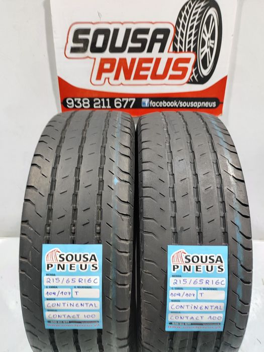 2 pneus semi novos 215-65R16C Continental - Oferta dos Portes