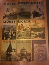 Czasopisma Morze z lat 1936 do 1939