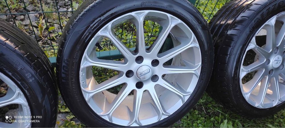 Koła alufelgi CMS 5x112 8j et. 35 opony 225/44 17” audi vw seat skoda